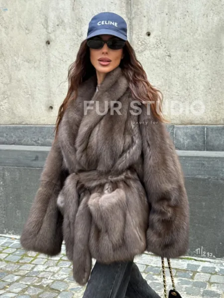 Шуба из меха куницы - автоледи - фото 10