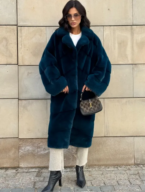 Шуба из аукционного меха норки NAFA английский воротник - фото 9