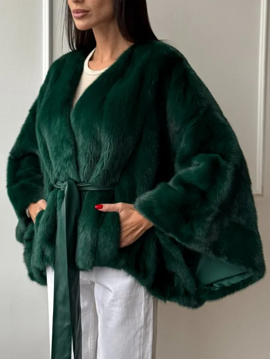 Полушубок из меха североамериканской норки - фасон 