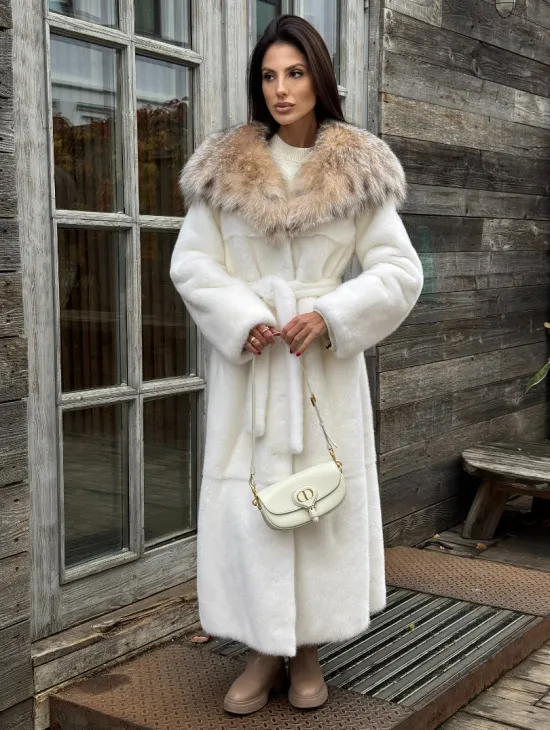 Шуба Халат из норки 