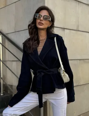 Модная куртка из замшевой кожи - фото 0