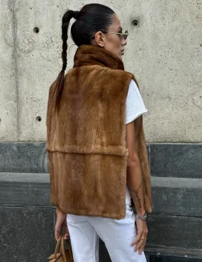 Меховая манишка из норки - фото 2