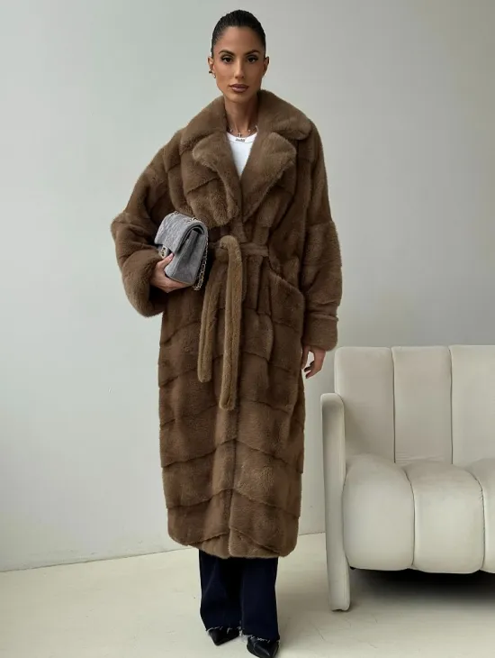 Норковая шуба - кимоно - фото 4