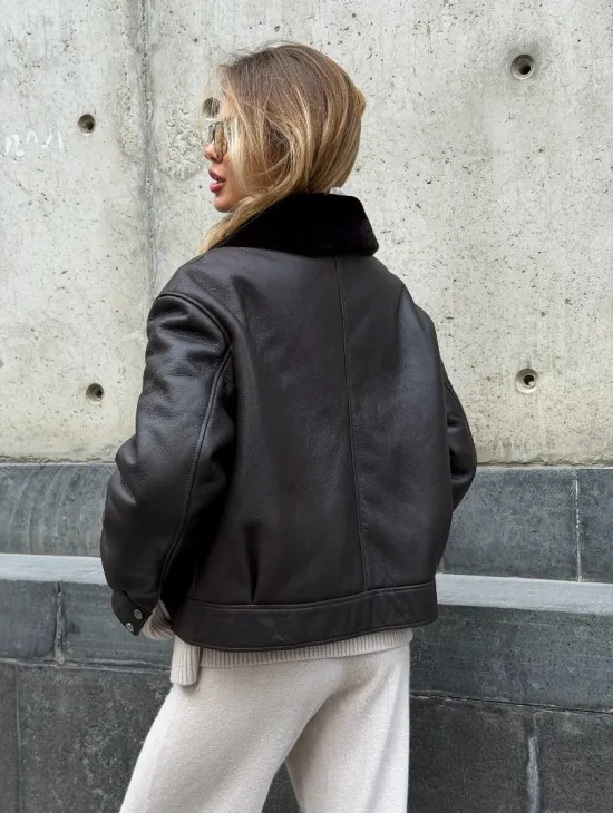 Куртка - дубленка женская - фото 10