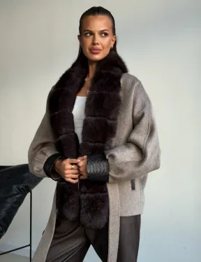 Пальто с мехом финского песца - фото 10