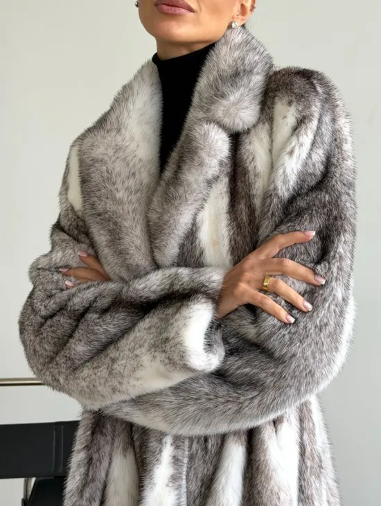 Шуба норковая - крестовка - фото 1