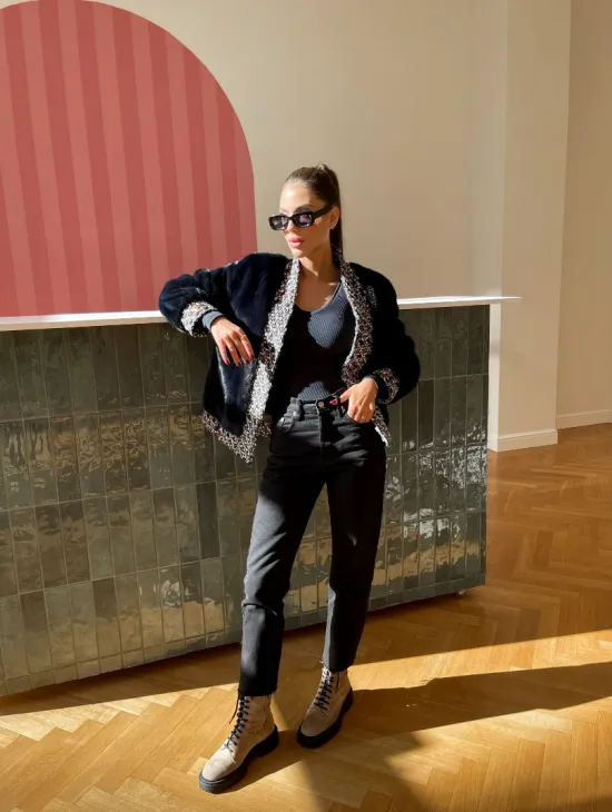 Куртка - жакет из меха норки - фото 4