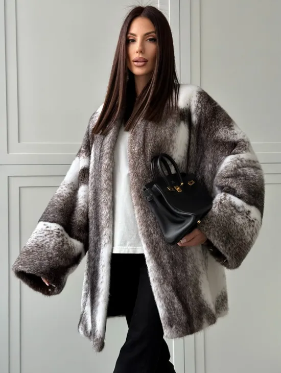 Натуральная шуба из норки крестовки Premium - фото 6