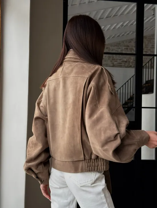 Куртка - бомбер весенняя оверсайз - фото 15