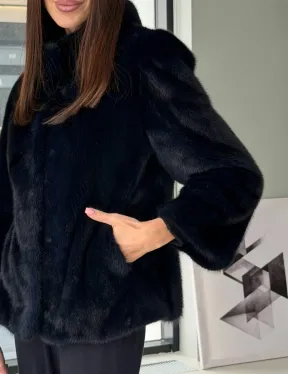 Укороченный норковый жакет - фото 2